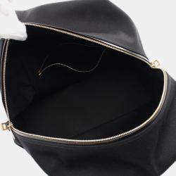 Saint Laurent Rive Gauche Canvas Leather Black  Tote Bag