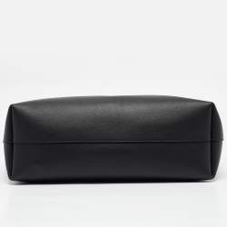 Saint Laurent Black Leather Large East West Shopper Tote