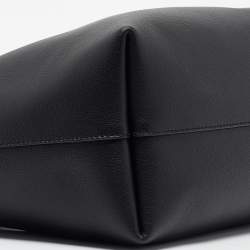 Saint Laurent Black Leather Large East West Shopper Tote