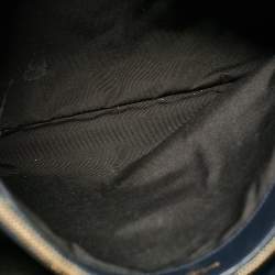 Pre Owned حقيبة يد سان لوران بوكساندرا جلد شيفرون مونوغرامي سوداء بسلسلة