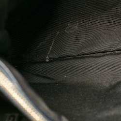 Pre Owned حقيبة يد سان لوران بوكساندرا جلد شيفرون مونوغرامي سوداء بسلسلة