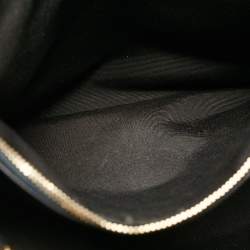 Pre Owned حقيبة يد سان لوران بوكساندرا جلد شيفرون مونوغرامي سوداء بسلسلة