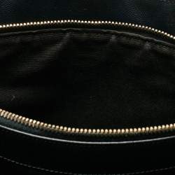 Pre Owned حقيبة يد سان لوران بوكساندرا جلد شيفرون مونوغرامي سوداء بسلسلة