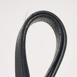 Pre Owned حقيبة يد سان لوران بوكساندرا جلد شيفرون مونوغرامي سوداء بسلسلة