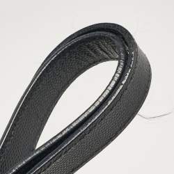 Pre Owned حقيبة يد سان لوران بوكساندرا جلد شيفرون مونوغرامي سوداء بسلسلة