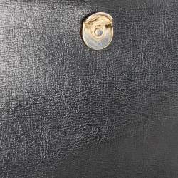 Pre Owned Saint Laurent Black Leather Medium Sunset Chain Shoulder Bag