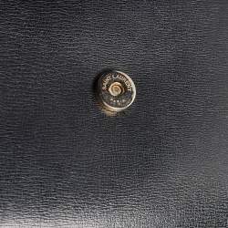 Pre Owned Saint Laurent Black Leather Medium Sunset Chain Shoulder Bag