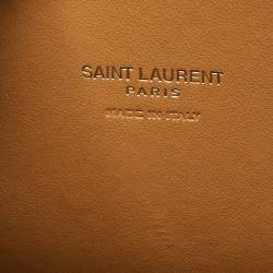 Saint Laurent Brown Leather Baby Classic Sac De Jour Tote