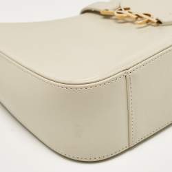 Saint Laurent Off White Leather LE 5 À 7 Shoulder Bag