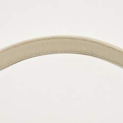 Saint Laurent Off White Leather LE 5 À 7 Shoulder Bag