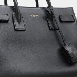 Saint Laurent Leather Black Sac de Jour Baby Handbag