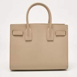 Saint Laurent Beige Leather Baby Classic Sac De Jour Tote