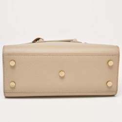 Saint Laurent Beige Leather Baby Classic Sac De Jour Tote
