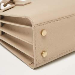 Saint Laurent Beige Leather Baby Classic Sac De Jour Tote