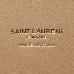 Saint Laurent Beige Leather Baby Classic Sac De Jour Tote