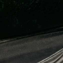 Saint Laurent Black Matelassé Leather Large College Top Handle Bag