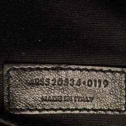 Saint Laurent Black Matelassé Leather Monogram Lou Camera Bag