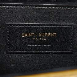 Saint Laurent Gold Snakeskin Medium Kate Tassel Crossbody Bag