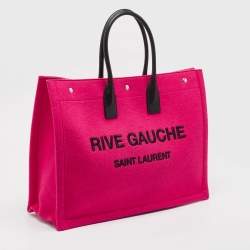 Saint Laurent Fuchsia Wool Large Rive Gauche Tote