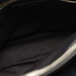 Pre Owned Saint Laurent Black Matelassé Leather Medium Loulou Shoulder Bag