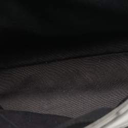 Pre Owned Saint Laurent Black Matelassé Leather Medium Loulou Shoulder Bag