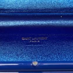 Saint Laurent Blue Plexiglass Opium Tassel Minaudiere Bag
