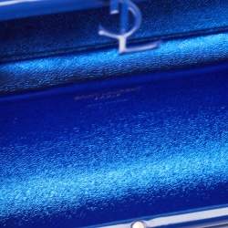 Saint Laurent Blue Plexiglass Opium Tassel Minaudiere Bag