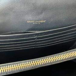 Saint Laurent  Patent Calfskin Matelasse Monogram Medium Vicky Chain Shoulder Bag