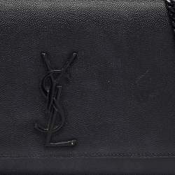 Saint Laurent Black Leather Medium Kate Shoulder Bag