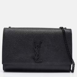 Saint Laurent Black Leather Medium Kate Shoulder Bag