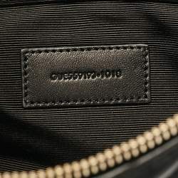 Pre Owned Saint Laurent Black Matelassé Leather Cassandra Tablet Pouch 