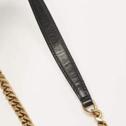 Pre Owned Saint Laurent Black Leather Medium Sunset Shoulder Bag