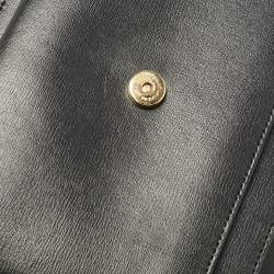 Pre Owned Saint Laurent Black Leather Medium Sunset Shoulder Bag