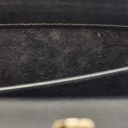 Pre Owned Saint Laurent Black Leather Medium Sunset Shoulder Bag