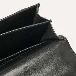 Pre Owned Saint Laurent Black Leather Medium Sunset Shoulder Bag