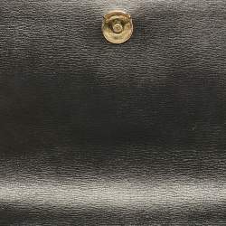 Pre Owned Saint Laurent Black Leather Medium Sunset Shoulder Bag