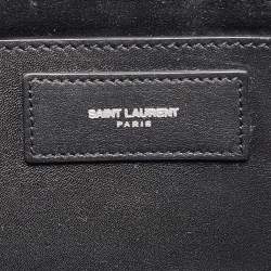 Saint Laurent Black Leather Classic Betty Clutch
