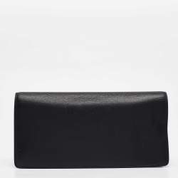 Saint Laurent Black Leather Classic Betty Clutch
