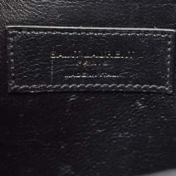 Saint Laurent Black Mix Matelassé Leather Medium Envelope Chain Shoulder Bag