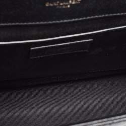 Saint Laurent Black Mix Matelassé Leather Medium Envelope Chain Shoulder Bag