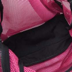 Saint Laurent Magenta Mesh Nylon Backpack