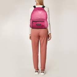 Saint Laurent Magenta Mesh Nylon Backpack