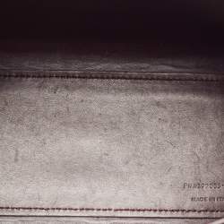 Pre Owned Saint Laurent Burgundy Croc Embossed Leather Nano Classic Sac De Jour Tote