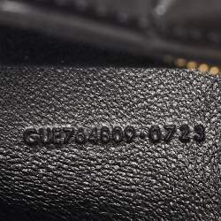 Pre Owned Saint Laurent Black Leather Mini Cassandre Camera Bag