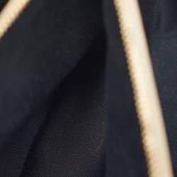 Pre Owned Saint Laurent Beige Matelassé Leather Medium LouLou Shoulder Bag