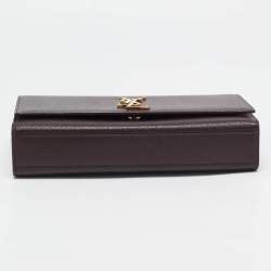 Saint Laurent Burgundy Leather Medium Kate Shoulder Bag