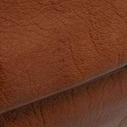 Pre Owned Saint Laurent Brown Leather Medium Rive Gauche Bag