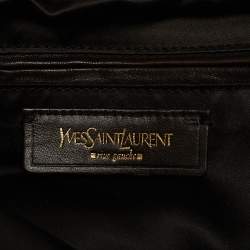 Pre Owned Saint Laurent Brown Leather Medium Rive Gauche Bag