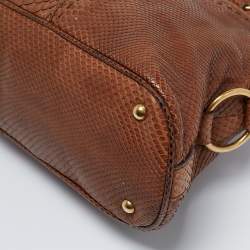 Saint Laurent Brown Python Large Muse Bag