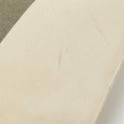 Saint Laurent Beige/Black Canvas and Leather East West Beach Tote
